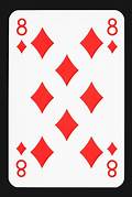 picture of a card of 8 of diamonds
