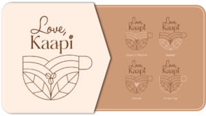 logo of a coffee brand called love kaapi