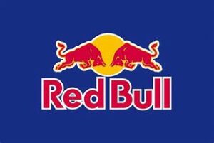 redbull logo, blue and red color 