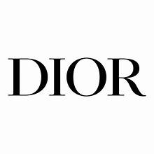 dior logo, black & white color